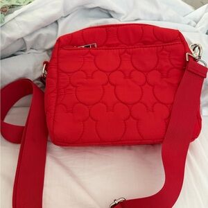 SOARIN OVER MAIN STREET RED QUILTED BAG